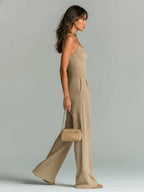 Amber | Wide-Leg Ribbed Knit Jumpsuit - Image 13