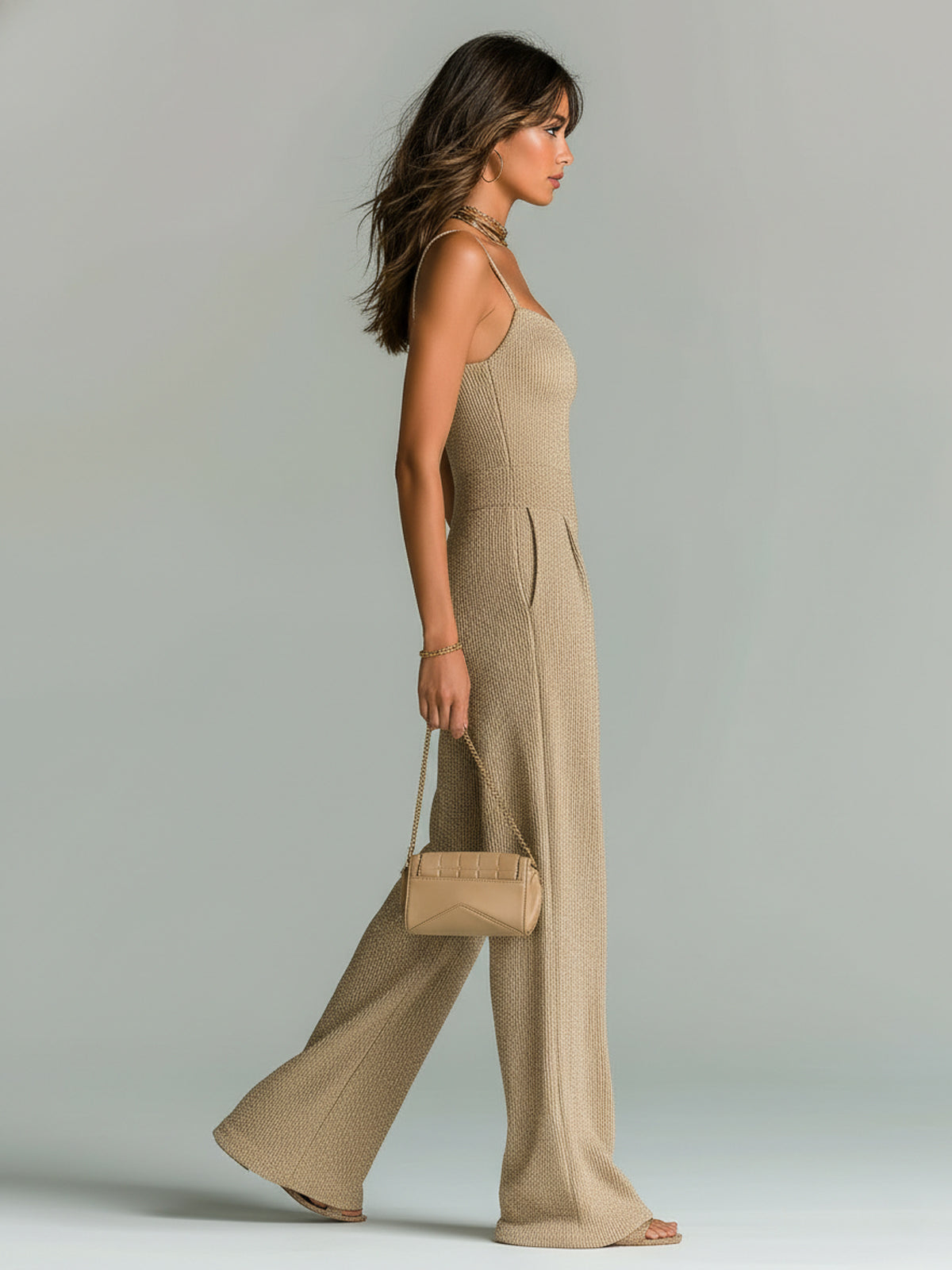 Amber | Wide-Leg Ribbed Knit Jumpsuit - Image 13