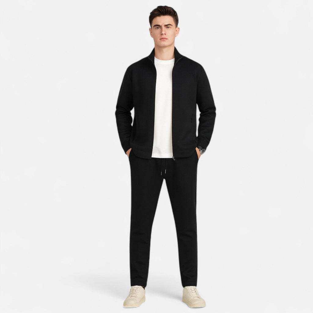 Brookfield | Men’s Three Piece Tracksuit Set | Zip Jacket Drawstring Trousers Casual Wear-Men Outfit Set-Eltrendio