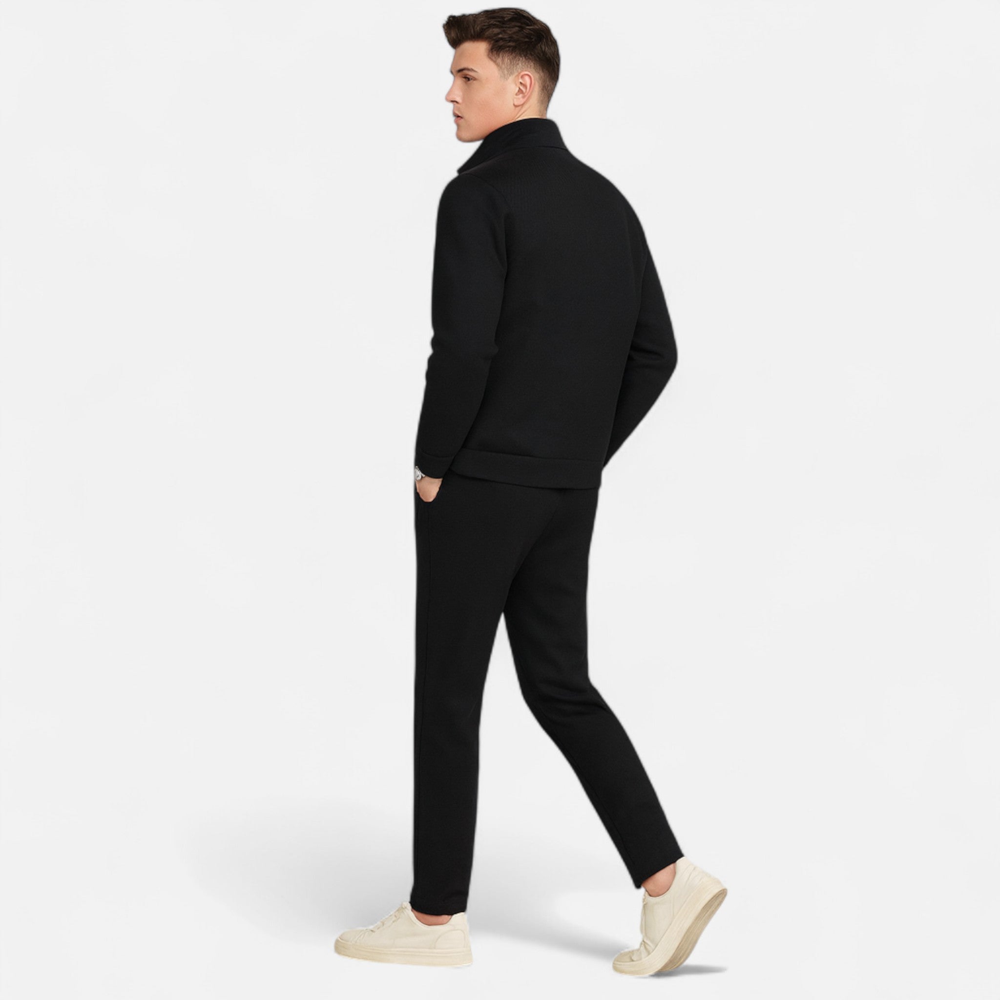Brookfield | Men’s Three Piece Tracksuit Set | Zip Jacket Drawstring Trousers Casual Wear-Men Outfit Set-Eltrendio