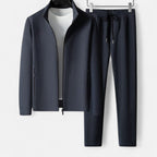 Brookfield | Men’s Three Piece Tracksuit Set | Zip Jacket Drawstring Trousers Casual Wear-Men Outfit Set-Eltrendio