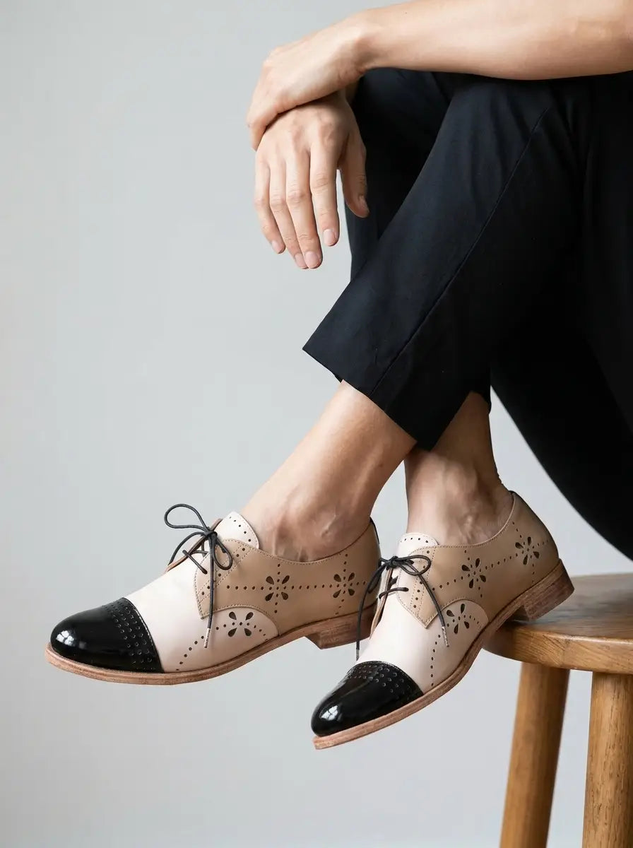 Callum | Women’s Oxford Shoes | Lace Up Cap Toe