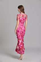 Celeste | Women’s Maxi Dress | Floral Appliqué Wedding Guest 2