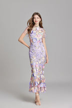 Celeste | Women’s Maxi Dress | Floral Appliqué Wedding Guest 5