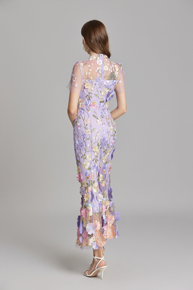 Celeste | Women’s Maxi Dress | Floral Appliqué Wedding Guest 6