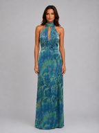 Celeste | Women’s Maxi Dress | Halter Neck Floral Wedding Guest