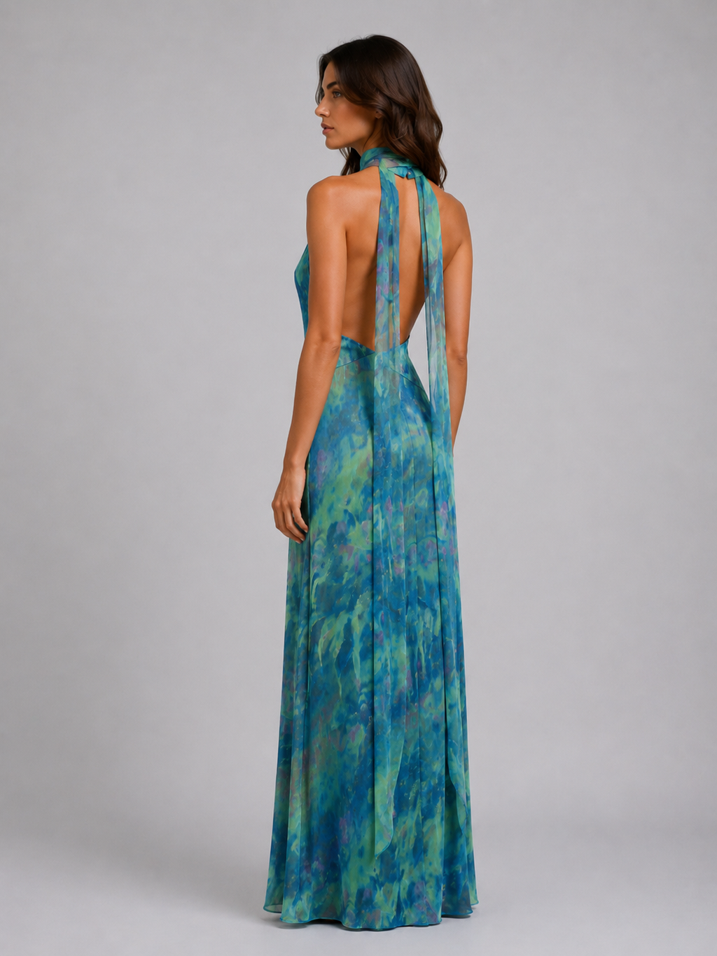 Celeste | Women’s Maxi Dress | Halter Neck Floral Wedding Guest 2