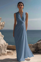 Celeste | Women’s Maxi Dress | Wrap V Neck Sleeveless