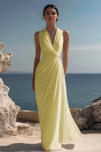 Celeste | Women’s Maxi Dress | Wrap V Neck Sleeveless