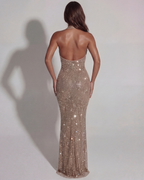 Aurea | Rhinestone Halter Maxi Dress - Image 7