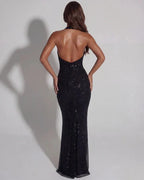 Aurea | Rhinestone Halter Maxi Dress - Image 19