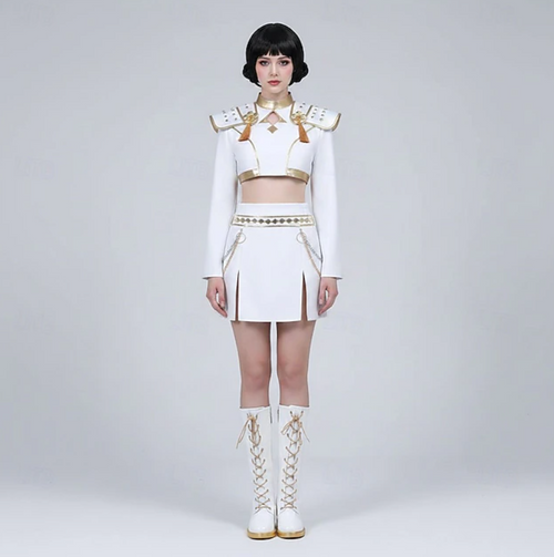 Charlotte | Women's Costume Skirt Set | Long Sleeve Chain Detail Cosplay Wear