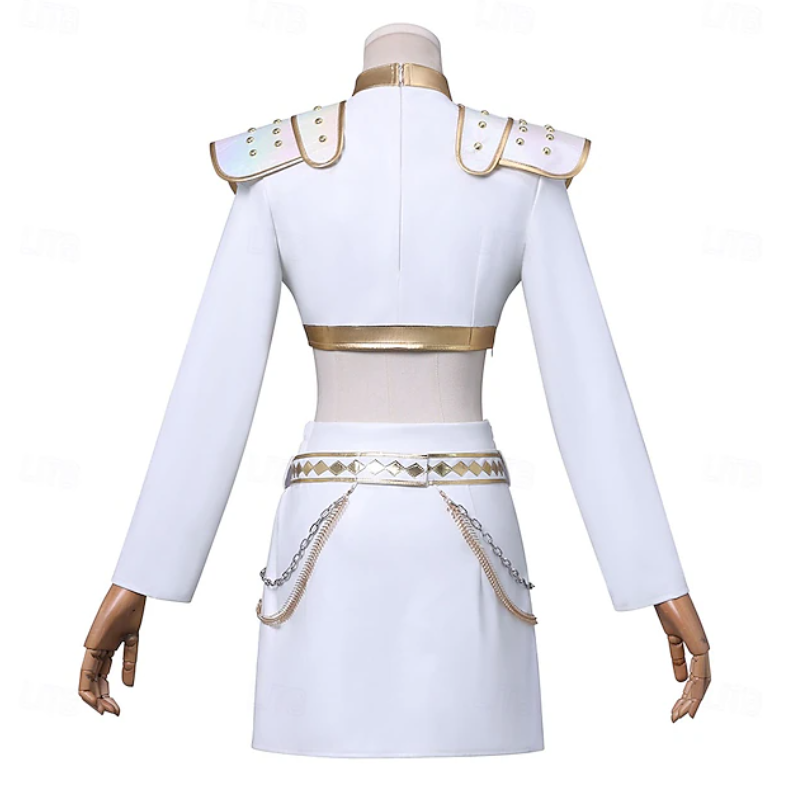 Charlotte | Women's Costume Skirt Set | Long Sleeve Chain Detail Cosplay Wear