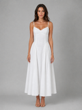 Clara | Women’s Midi Dress | Sweetheart Neck Strappy Wedding Guest