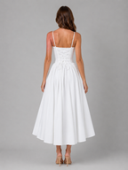 Clara | Women’s Midi Dress | Sweetheart Neck Strappy Wedding Guest 2