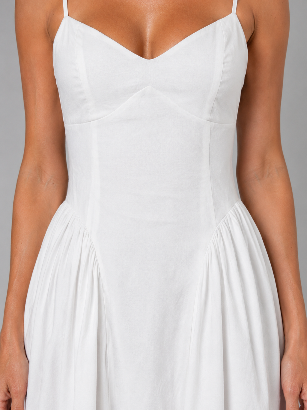 Clara | Women’s Midi Dress | Sweetheart Neck Strappy Wedding Guest 5