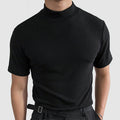 Northgate | Men’s Mock Neck T Shirt | Short Sleeve Solid Colour Smart Casual Wear-Men T-Shirt-Eltrendio