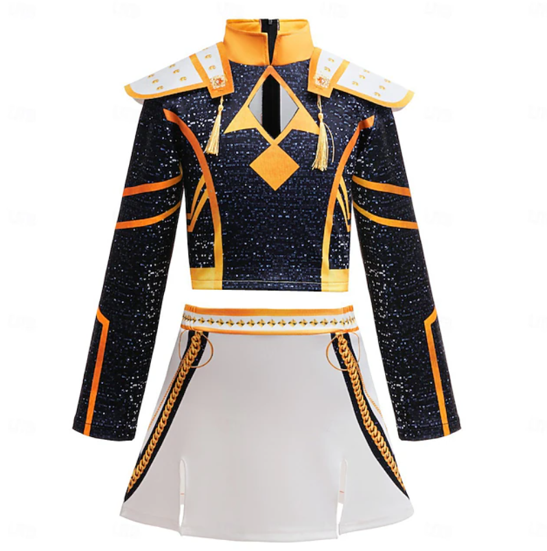 Daizy | Girls Performance Costume Set | Long Sleeve Top And Skirt Outfit