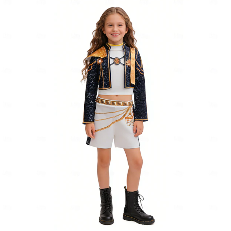 Daizy | Girls Performance Costume Set | Long Sleeve Top And Skirt Outfit