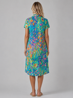 Daphne | Women’s Midi Dress | Floral Print Front Split 2