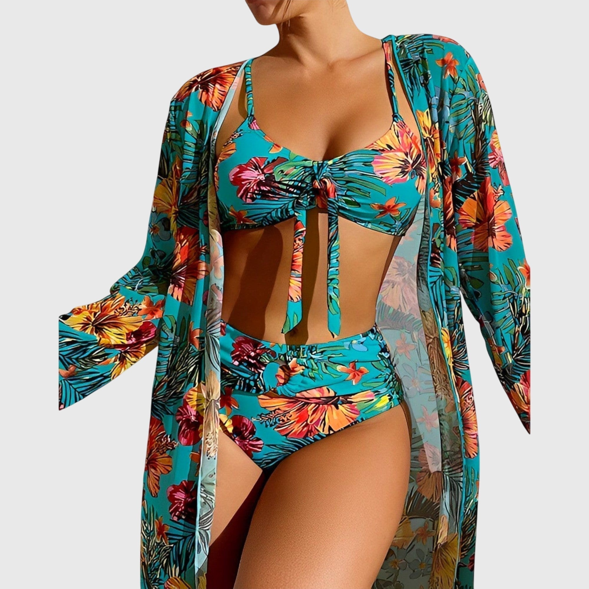 Tankini Sets | Three Piece Bikini Cover Up-Women Swimsuit-Eltrendio