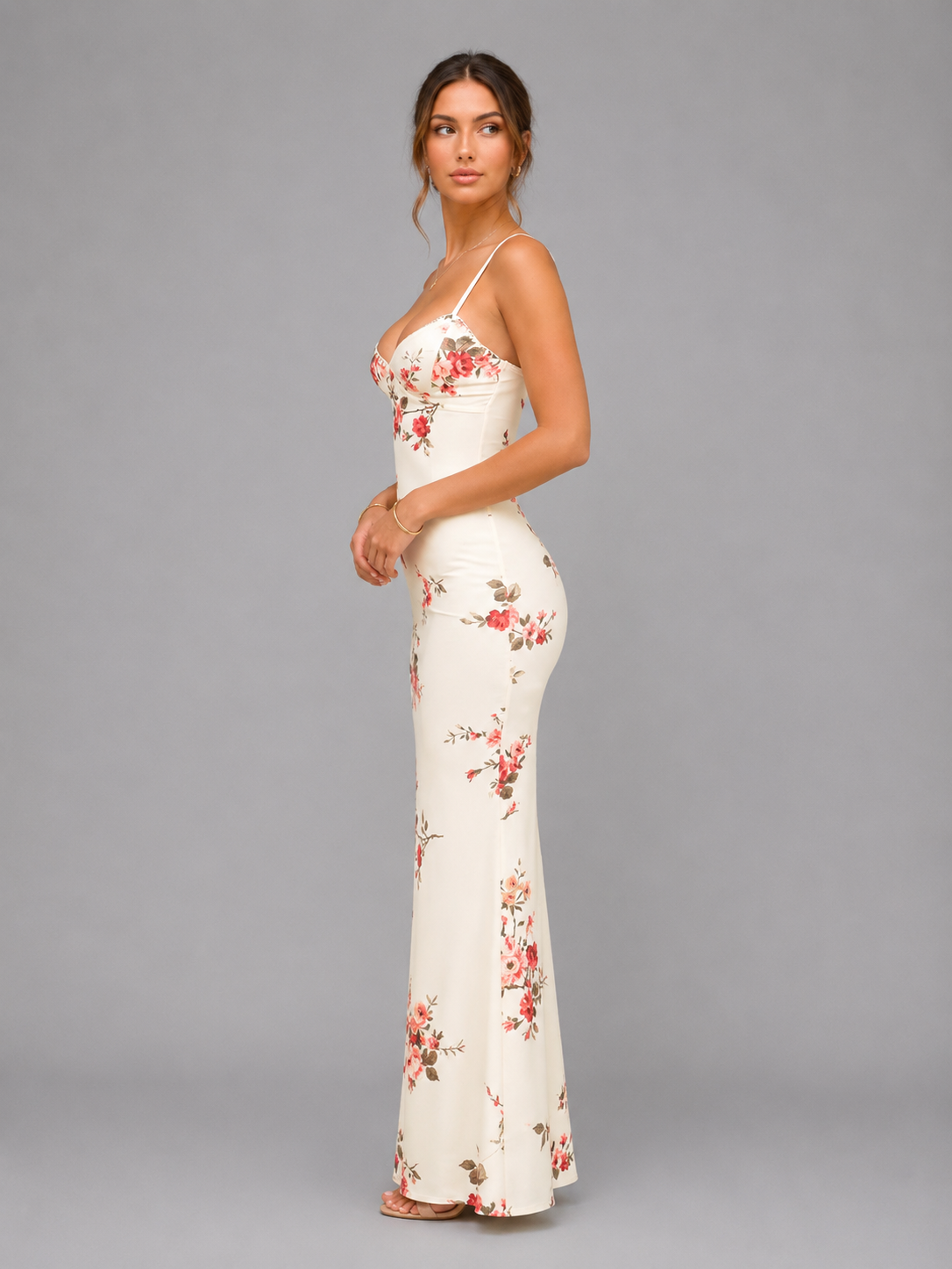 Elena | Women’s Maxi Dress | Strappy Floral Wedding Guest 2