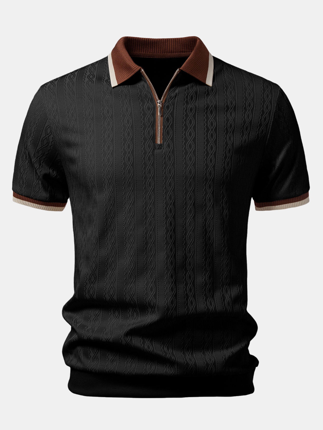 Alfie | Men's Classic Shirt | Zip Neck · Eltrendio