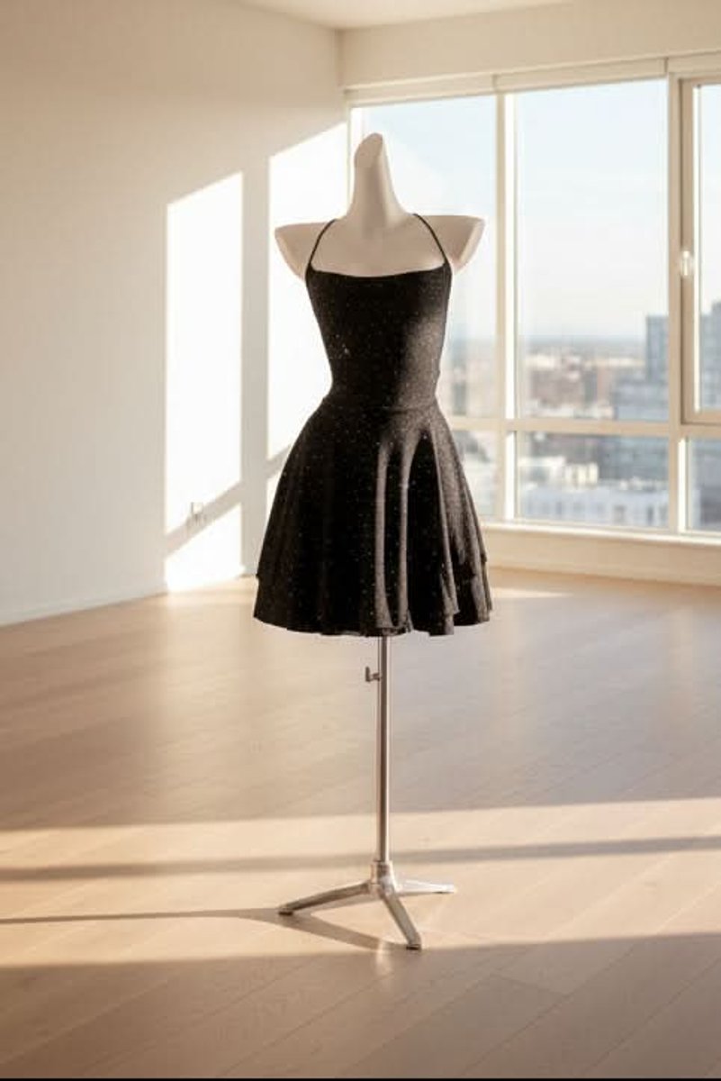 Amelia | Women's Halter Skater Dress | Glitter · Eltrendio