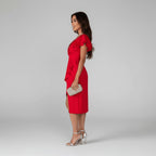 Amelia | Women's V-Neck Wrap Dress | Ruffle Sleeves · Eltrendio