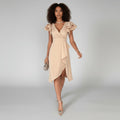 Amelia | Women's V-Neck Wrap Dress | Ruffle Sleeves · Eltrendio