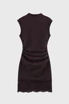 Avery | Women's Sleeveless Party Mini Going Out Dress | Lace Hem · Eltrendio