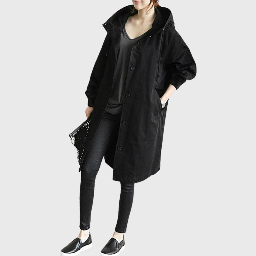 Charlotte | Women's Oversized Trench Coat | Hooded · Eltrendio