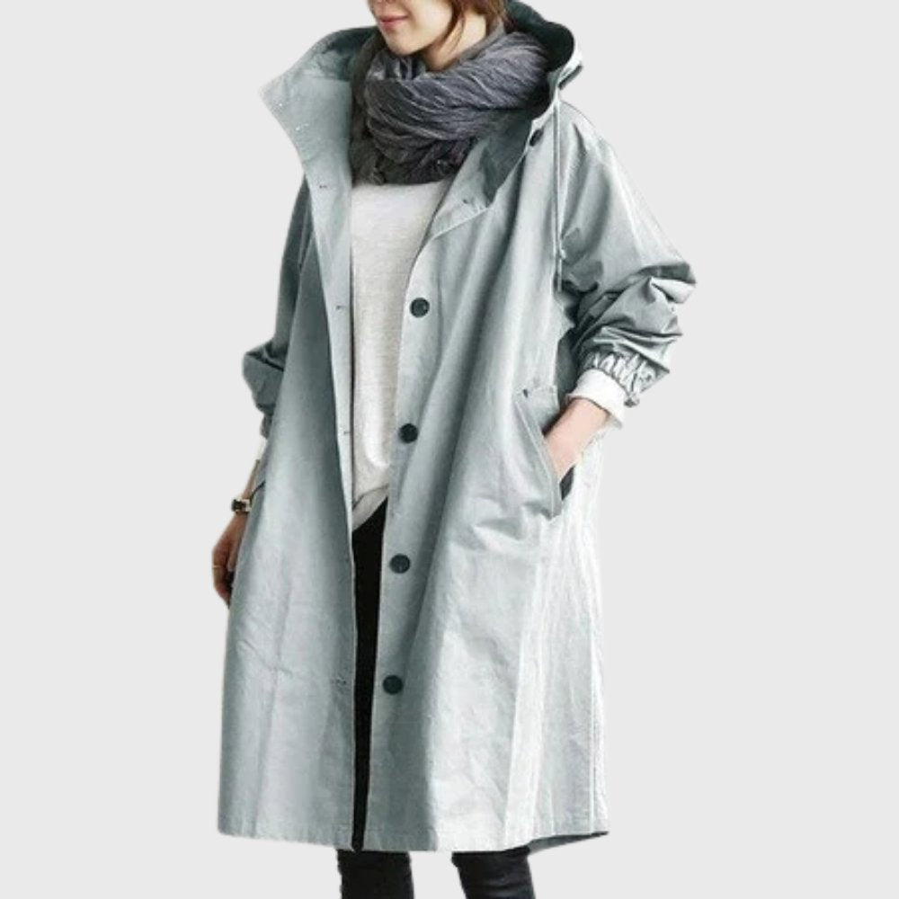 Charlotte | Women's Oversized Trench Coat | Hooded · Eltrendio