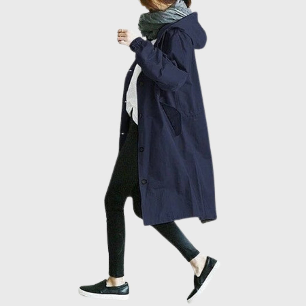 Charlotte | Women's Oversized Trench Coat | Hooded · Eltrendio