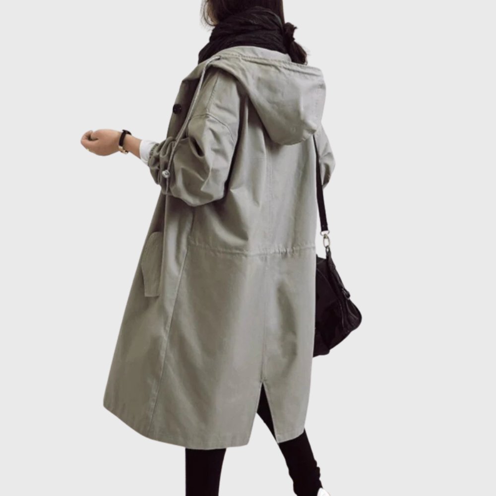 Charlotte | Women's Oversized Trench Coat | Hooded · Eltrendio