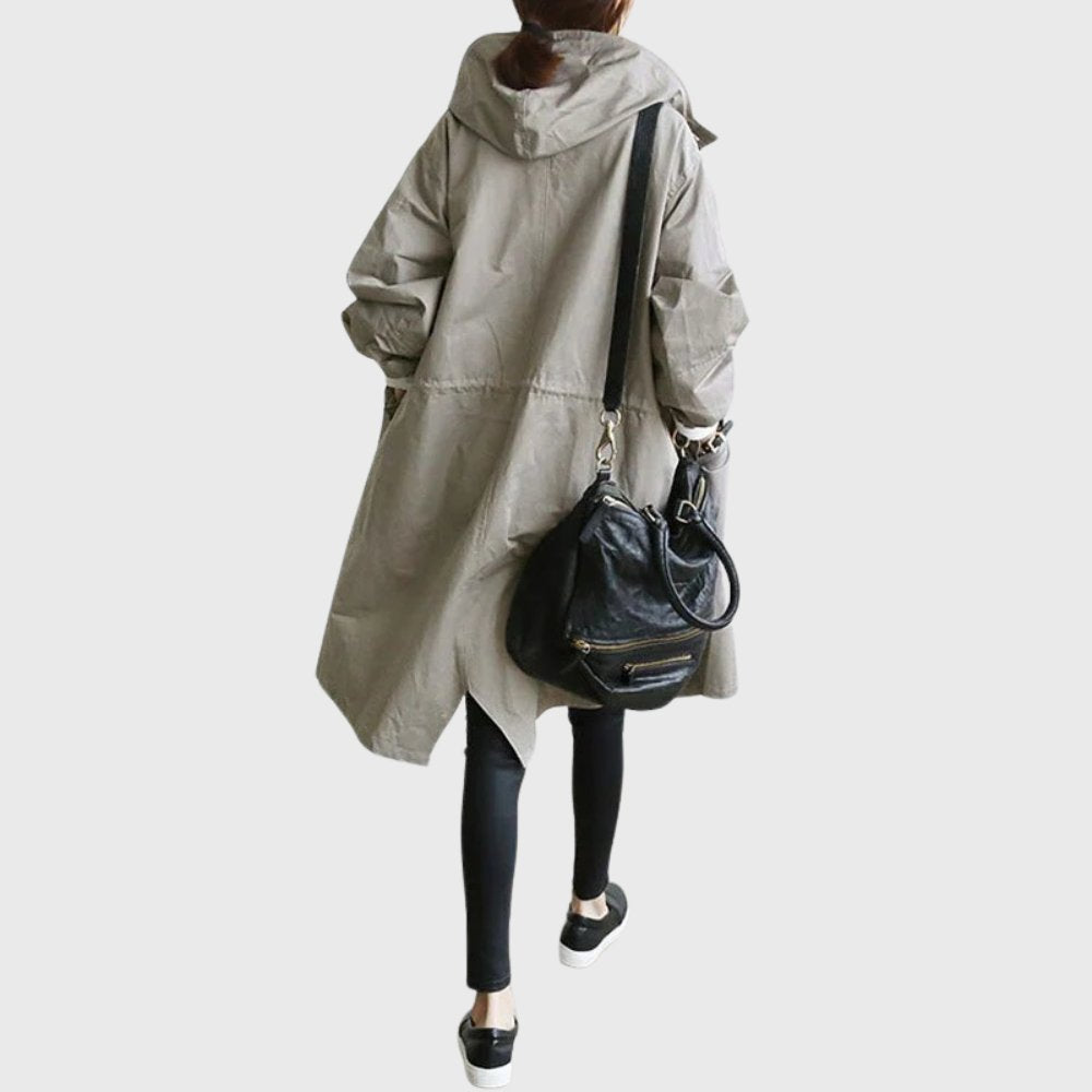 Charlotte | Women's Oversized Trench Coat | Hooded · Eltrendio