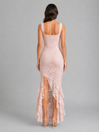 Charlotte | Women's Sleeveless Maxi Dress | Ruffle Hem · Eltrendio