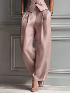 Charlotte | Women's Sleeveless Two-Piece Set | Waistcoat Trousers · Eltrendio