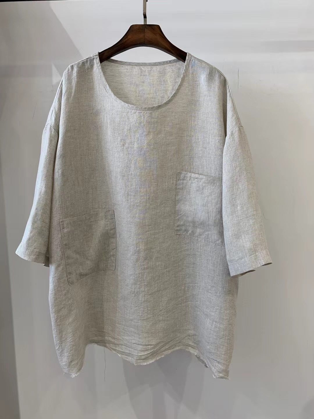 Eleanor | Women's Oversized Tunic Top | Patch Pocket · Eltrendio