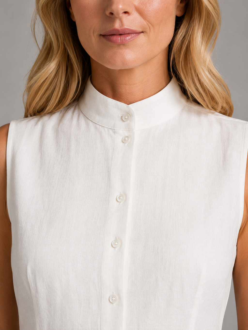 Eleanor | Women's Sleeveless Co-Ord Set | Button-Front · Eltrendio