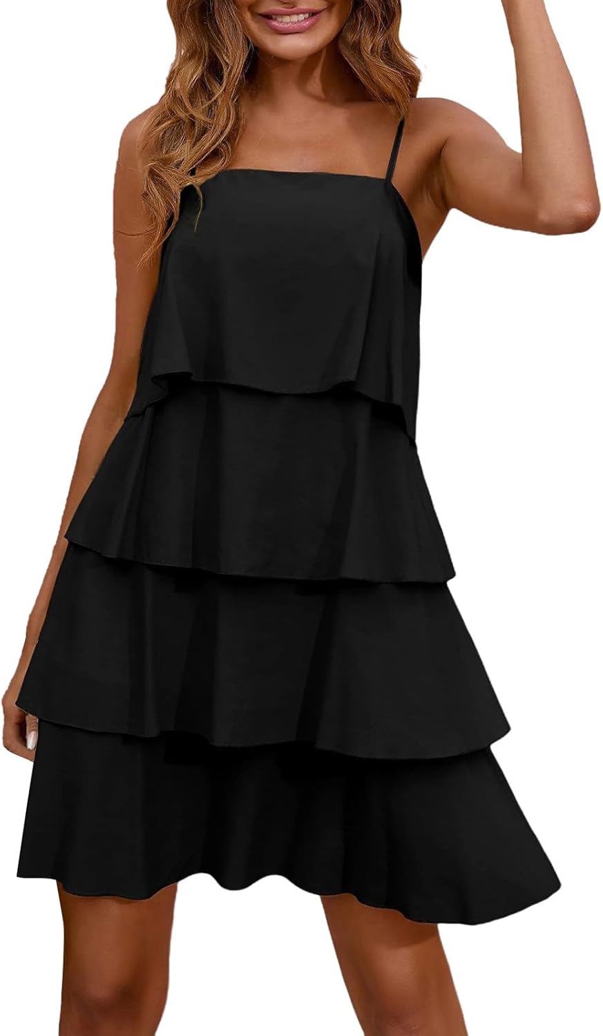 Eleanor | Women's Strappy Dress | Tiered Ruffle · Eltrendio