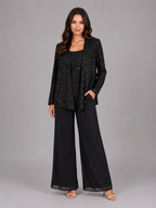Eleanor | Women's Three-Piece Trouser Set | Sequin · Eltrendio