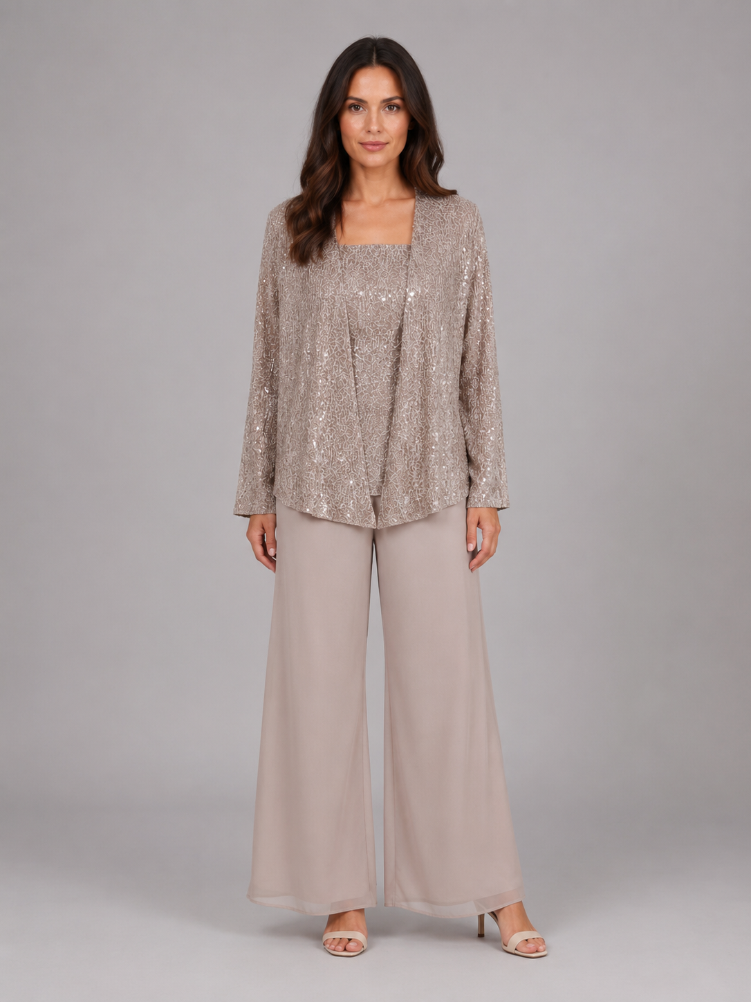 Eleanor | Women's Three-Piece Trouser Set | Sequin · Eltrendio
