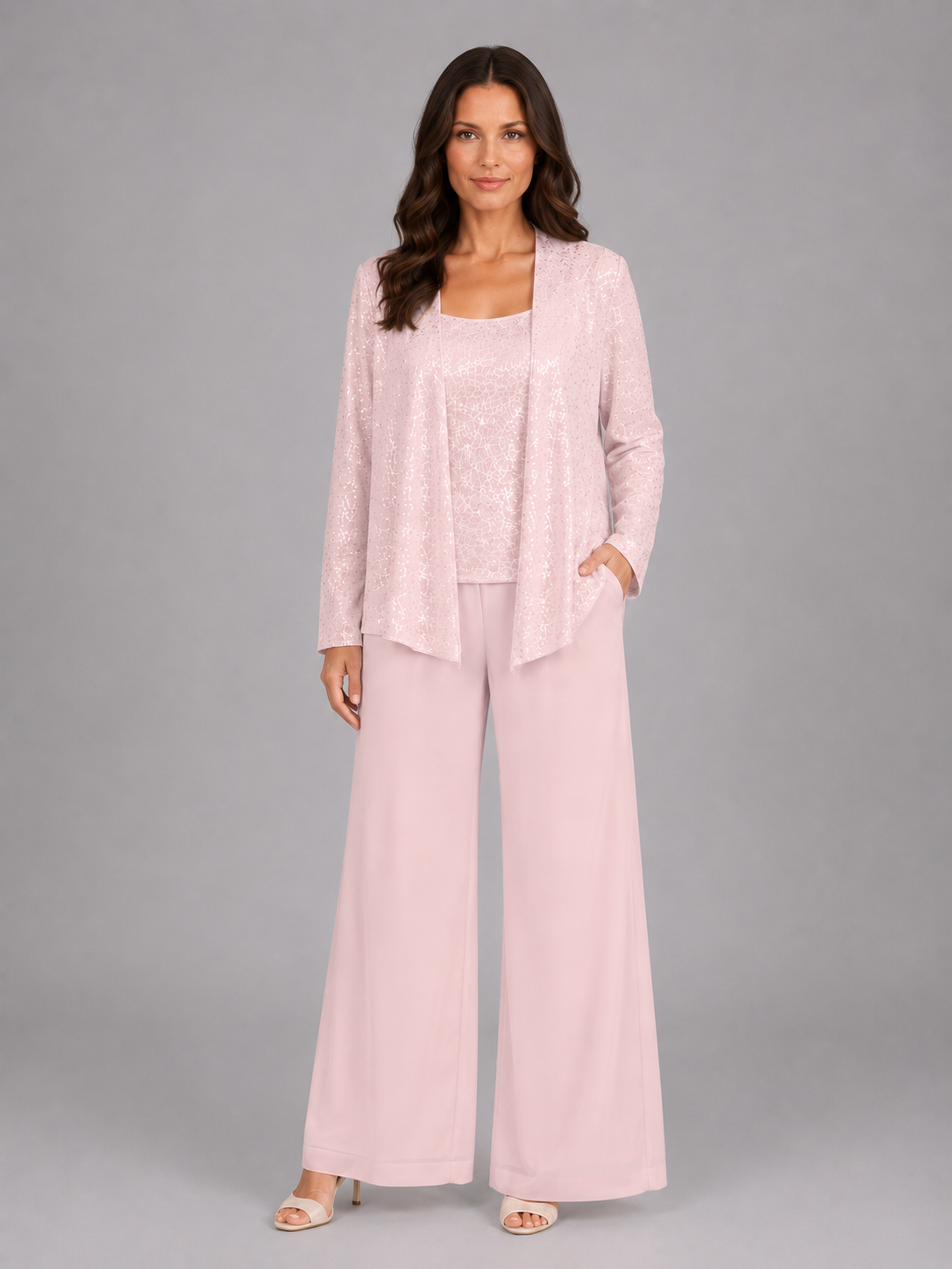 Eleanor | Women's Three-Piece Trouser Set | Sequin · Eltrendio