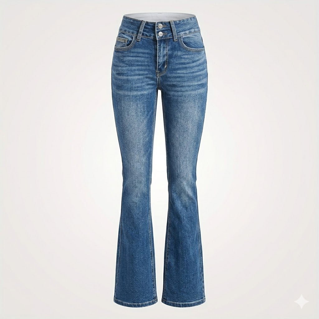 Freya | Women's Flare Jeans | High-Waist · Eltrendio