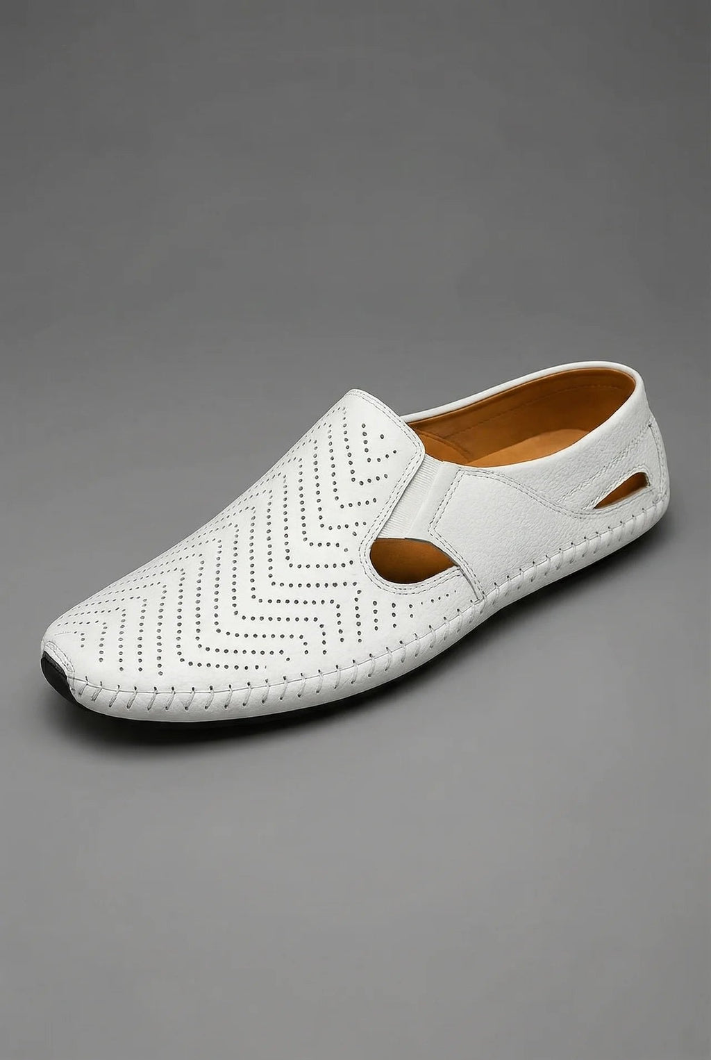 Grayson | Men's Perforated Slip-On Low Profile Casual Footwear | Loafers · Eltrendio