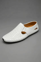 Grayson | Men's Perforated Slip-On Low Profile Casual Footwear | Loafers · Eltrendio