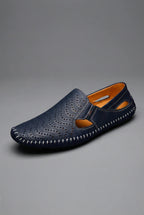 Grayson | Men's Perforated Slip-On Low Profile Casual Footwear | Loafers · Eltrendio