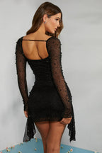 Isabelle | Women's Ruched Mini Going Out Dress | Wedding Guest · Eltrendio
