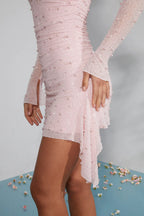 Isabelle | Women's Ruched Mini Going Out Dress | Wedding Guest · Eltrendio